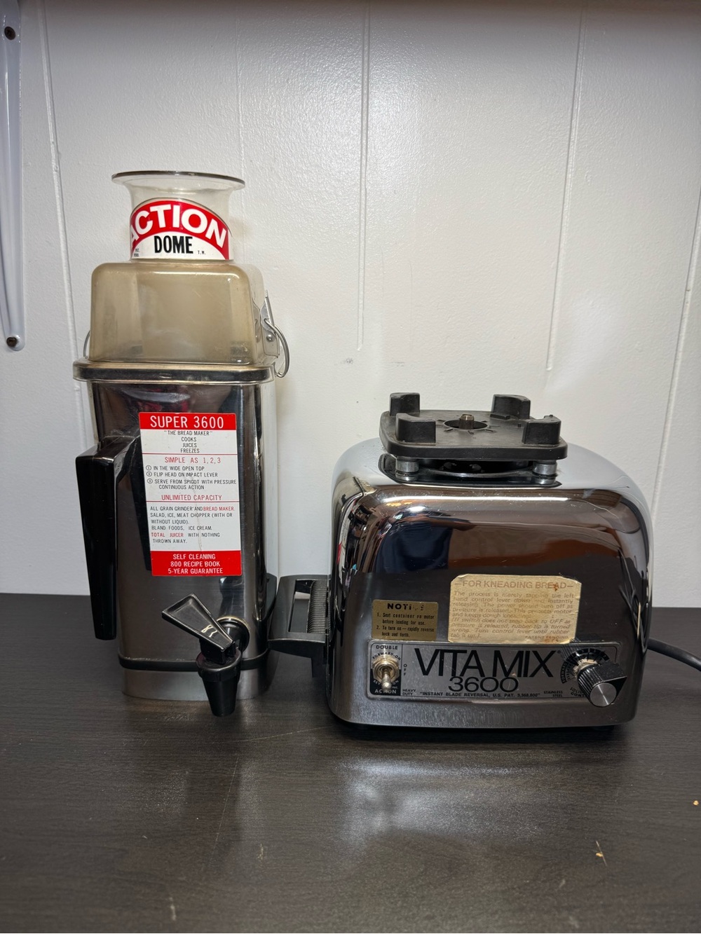 Vintage Vitamix Super 3600 Action Dome Juicer Blender Mixer Processor